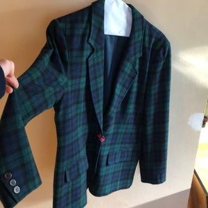 Vintage Women's Pendleton wool blazer plaid tartan
